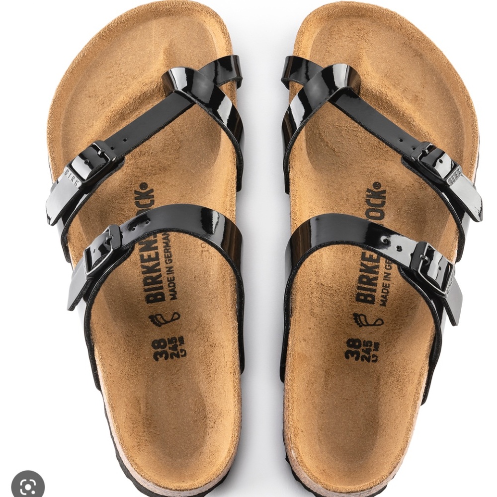 Birkenstock Women's Mayari Sandals in Black Patent